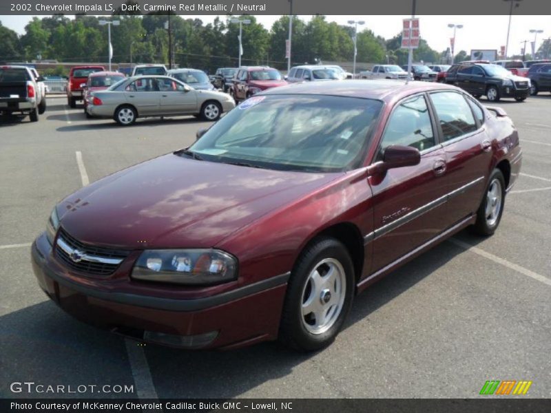 Dark Carmine Red Metallic / Neutral 2002 Chevrolet Impala LS