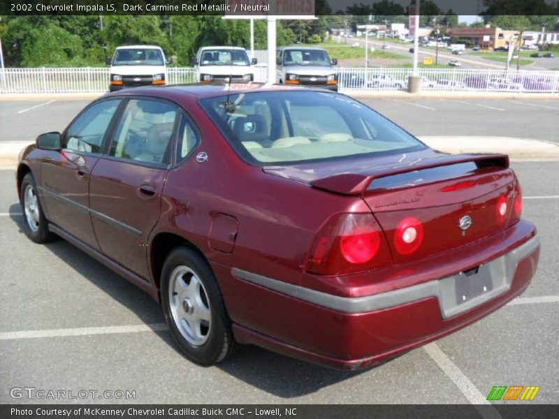 Dark Carmine Red Metallic / Neutral 2002 Chevrolet Impala LS