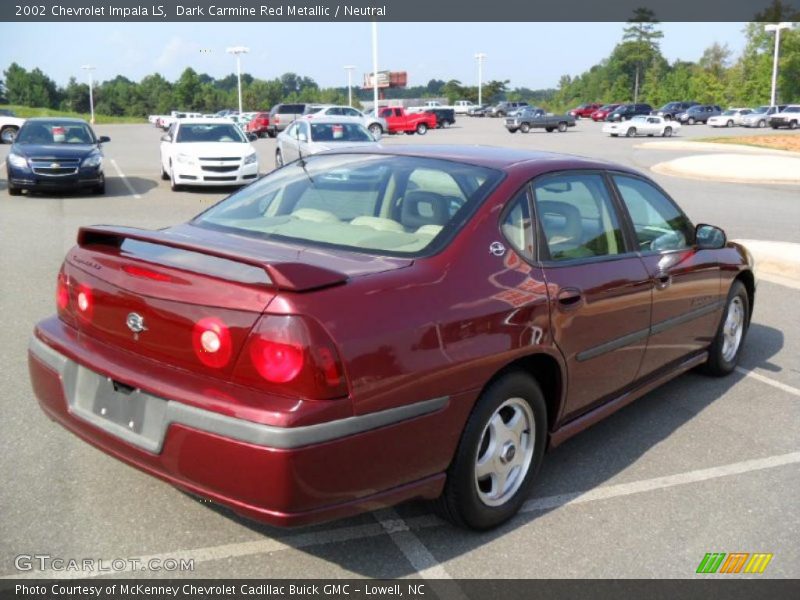 Dark Carmine Red Metallic / Neutral 2002 Chevrolet Impala LS