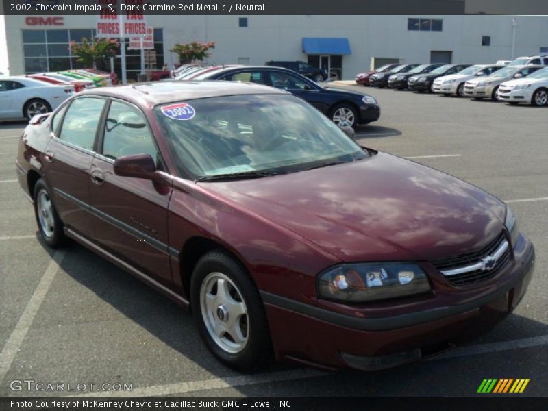 Dark Carmine Red Metallic / Neutral 2002 Chevrolet Impala LS