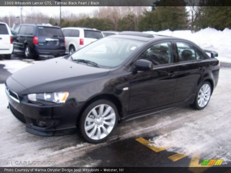 Tarmac Black Pearl / Black 2009 Mitsubishi Lancer GTS