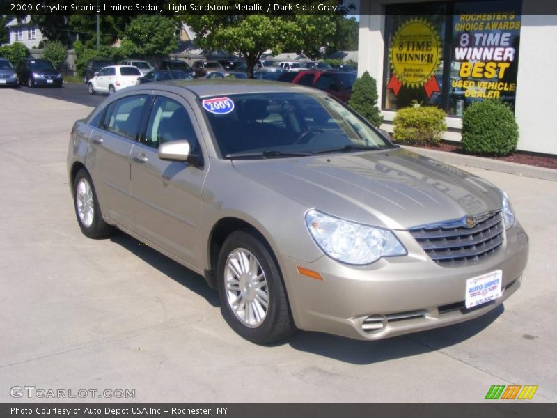 Light Sandstone Metallic / Dark Slate Gray 2009 Chrysler Sebring Limited Sedan