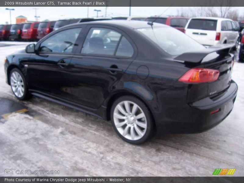Tarmac Black Pearl / Black 2009 Mitsubishi Lancer GTS