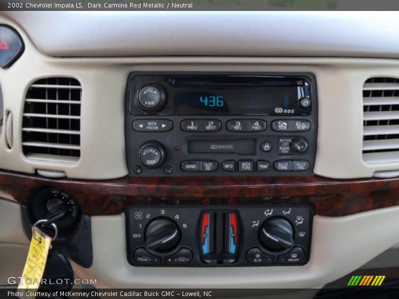 Dark Carmine Red Metallic / Neutral 2002 Chevrolet Impala LS