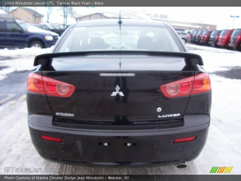 Tarmac Black Pearl / Black 2009 Mitsubishi Lancer GTS