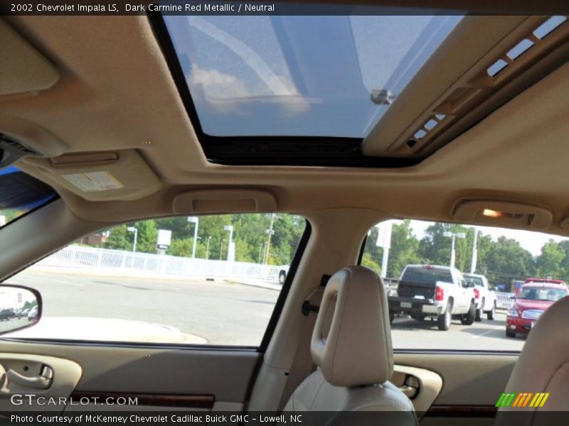 Dark Carmine Red Metallic / Neutral 2002 Chevrolet Impala LS