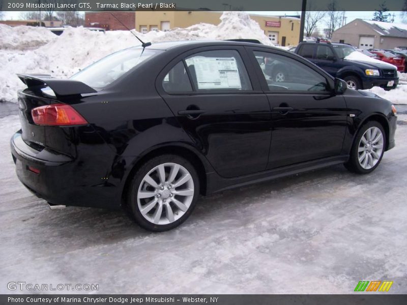 Tarmac Black Pearl / Black 2009 Mitsubishi Lancer GTS