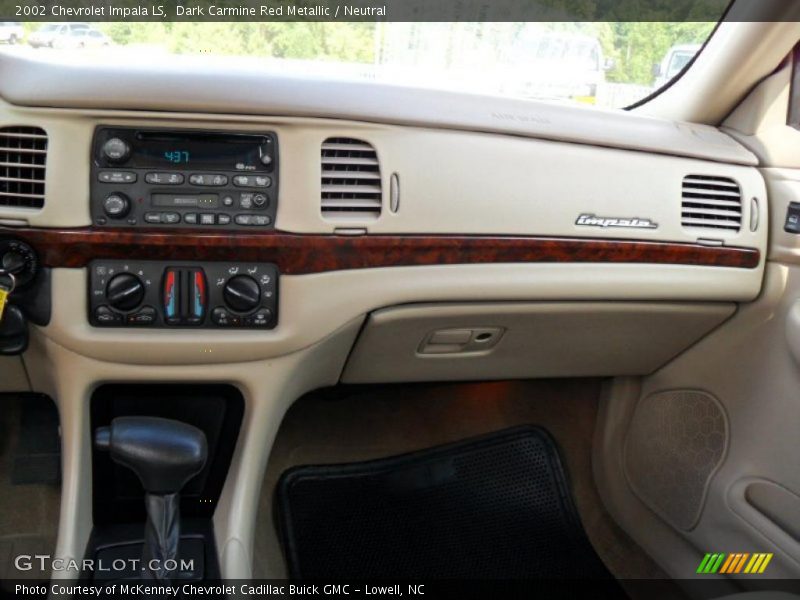 Dark Carmine Red Metallic / Neutral 2002 Chevrolet Impala LS