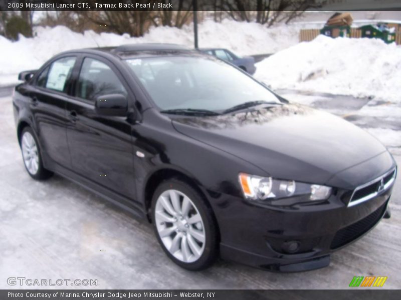Tarmac Black Pearl / Black 2009 Mitsubishi Lancer GTS