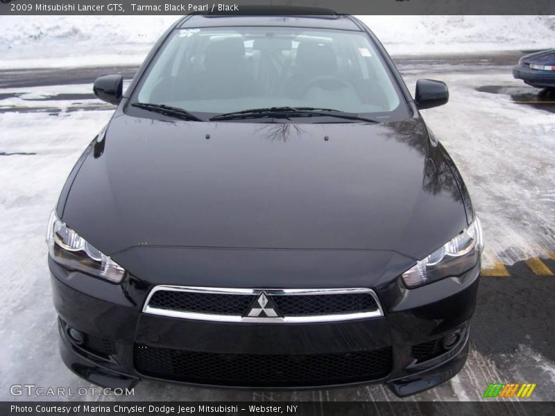 Tarmac Black Pearl / Black 2009 Mitsubishi Lancer GTS