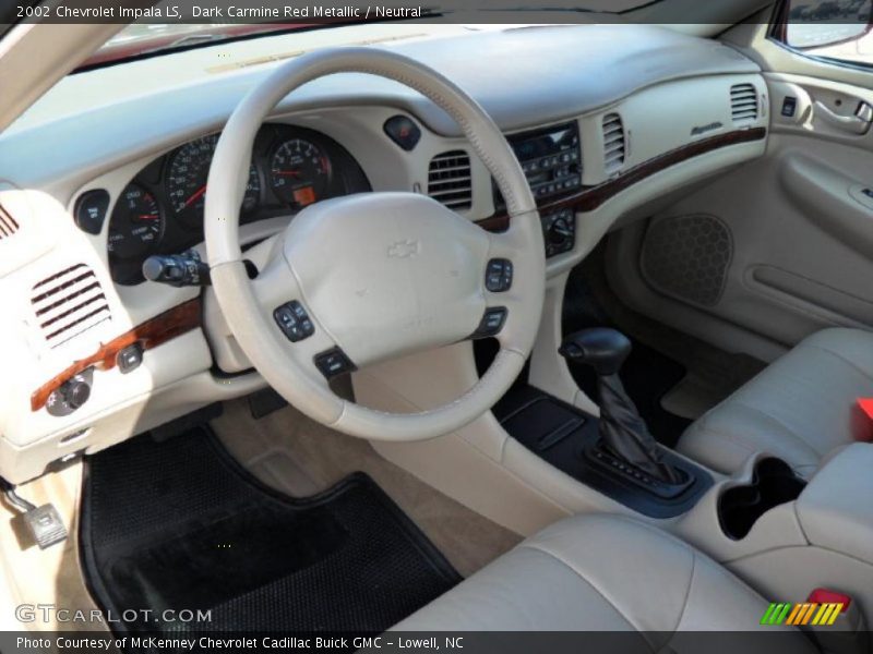 Dark Carmine Red Metallic / Neutral 2002 Chevrolet Impala LS