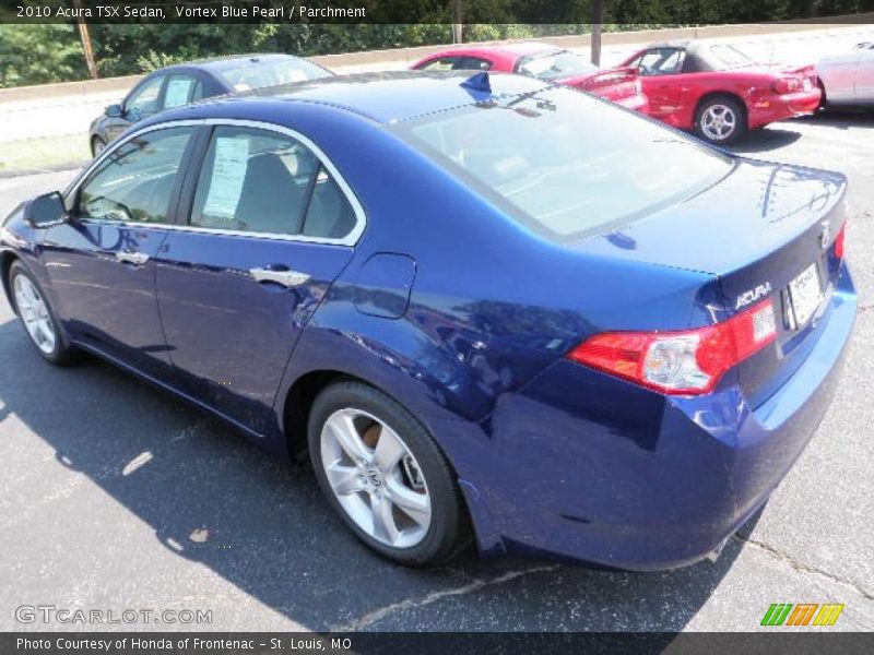 Vortex Blue Pearl / Parchment 2010 Acura TSX Sedan