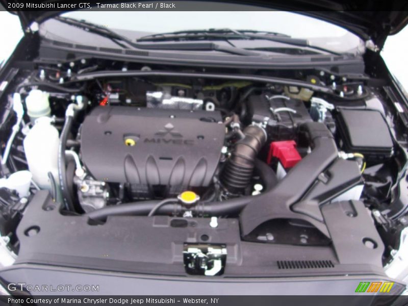 Tarmac Black Pearl / Black 2009 Mitsubishi Lancer GTS
