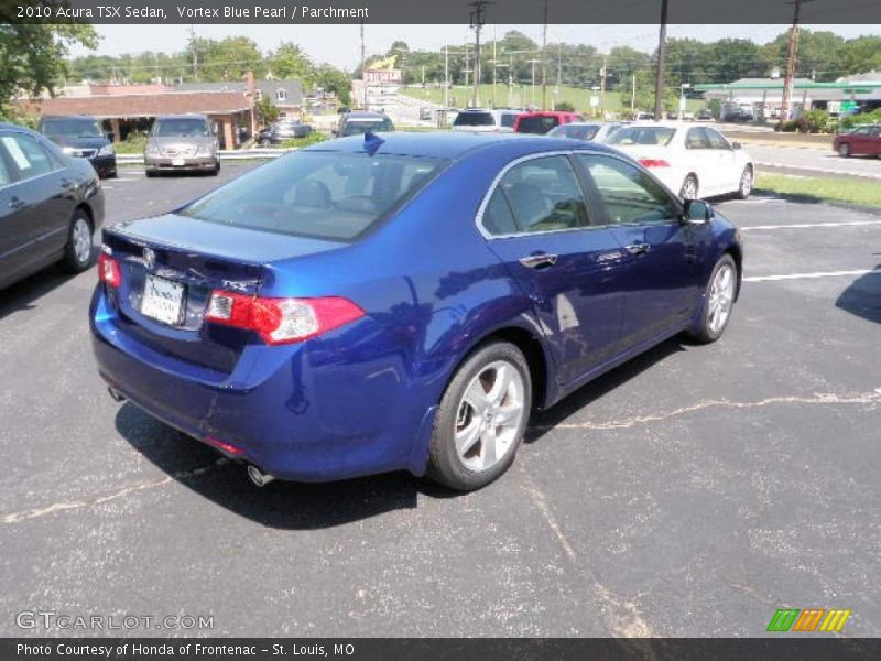 Vortex Blue Pearl / Parchment 2010 Acura TSX Sedan