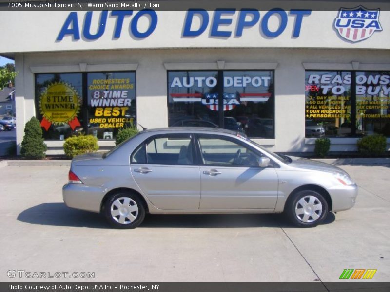 Warm Sand Metallic / Tan 2005 Mitsubishi Lancer ES
