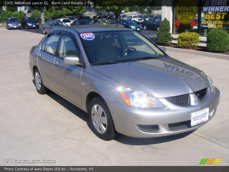 Warm Sand Metallic / Tan 2005 Mitsubishi Lancer ES