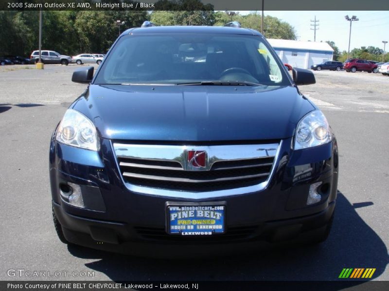 Midnight Blue / Black 2008 Saturn Outlook XE AWD