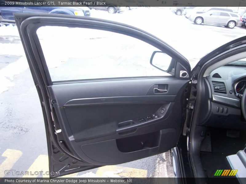 Tarmac Black Pearl / Black 2009 Mitsubishi Lancer GTS