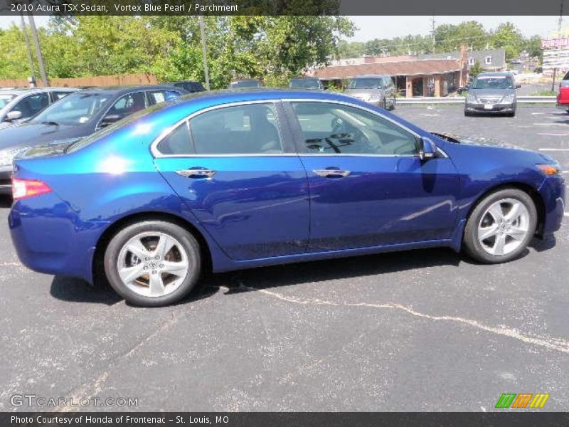 Vortex Blue Pearl / Parchment 2010 Acura TSX Sedan