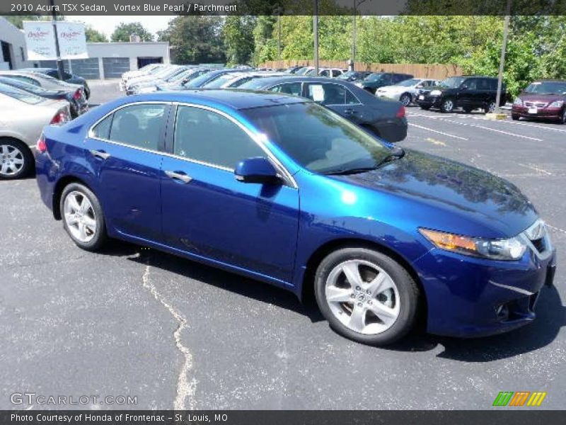 Vortex Blue Pearl / Parchment 2010 Acura TSX Sedan