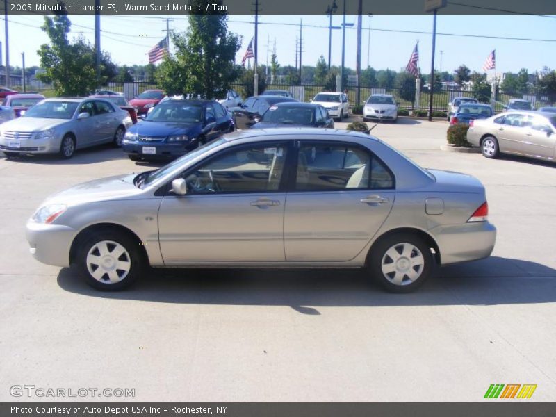 Warm Sand Metallic / Tan 2005 Mitsubishi Lancer ES