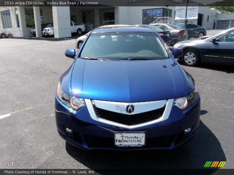 Vortex Blue Pearl / Parchment 2010 Acura TSX Sedan