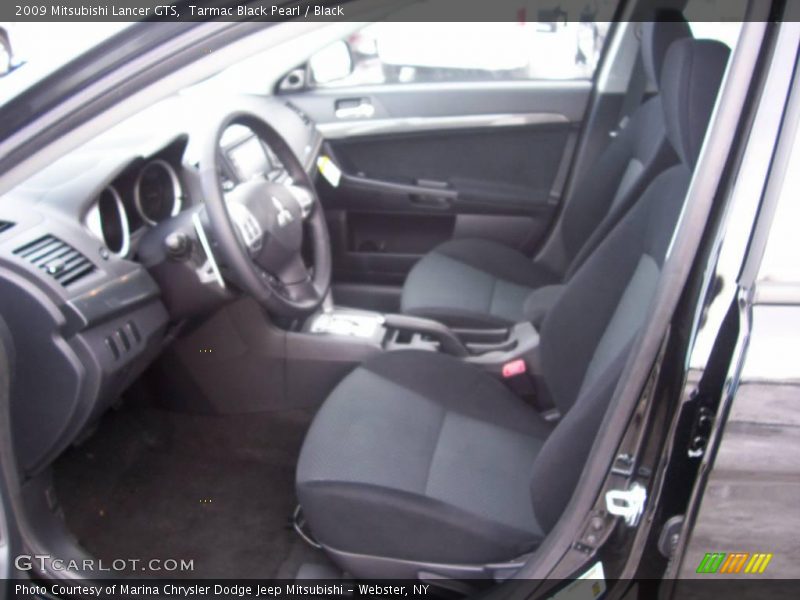Tarmac Black Pearl / Black 2009 Mitsubishi Lancer GTS