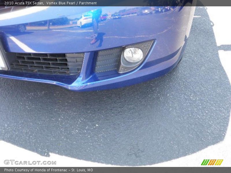 Vortex Blue Pearl / Parchment 2010 Acura TSX Sedan
