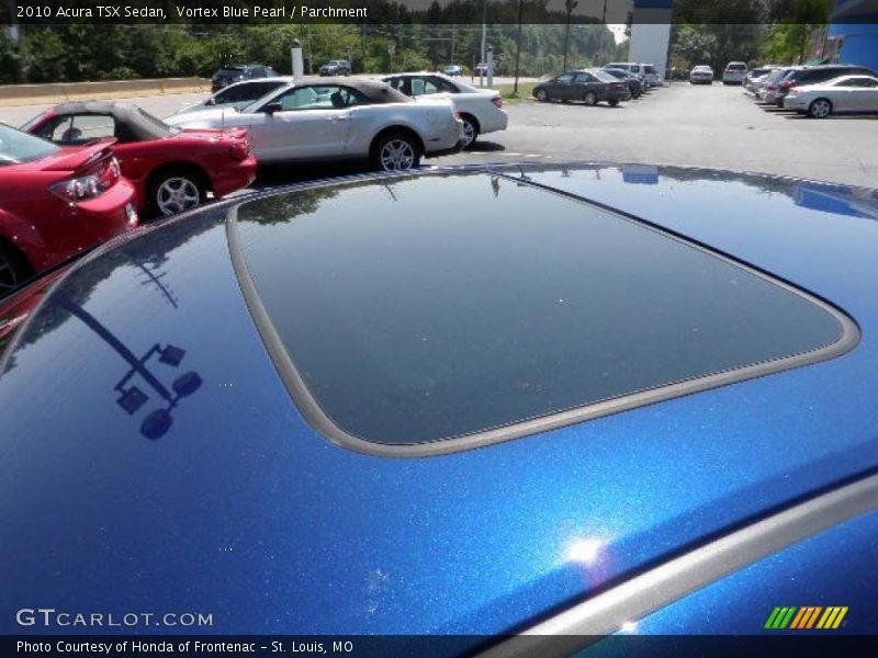 Vortex Blue Pearl / Parchment 2010 Acura TSX Sedan