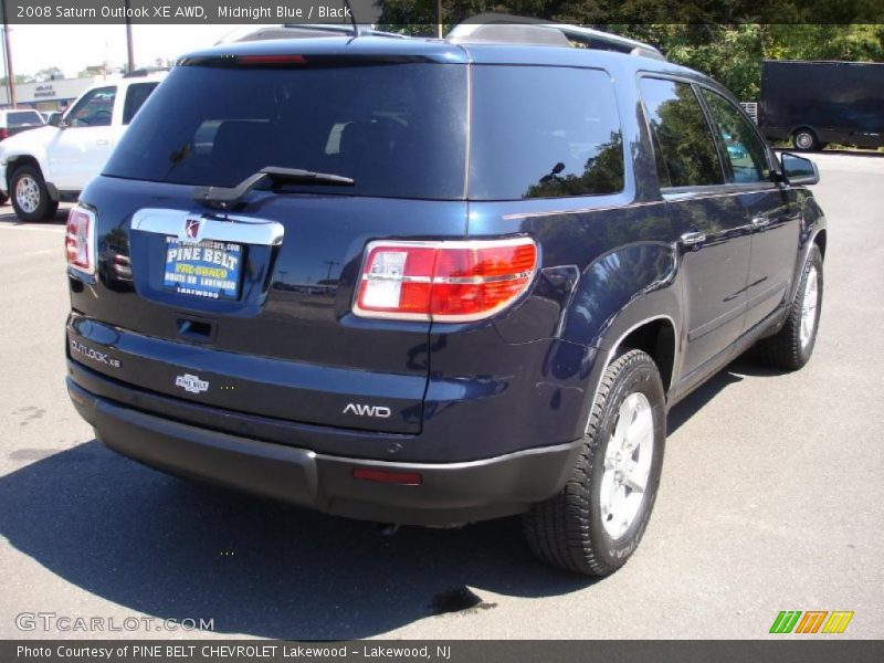 Midnight Blue / Black 2008 Saturn Outlook XE AWD