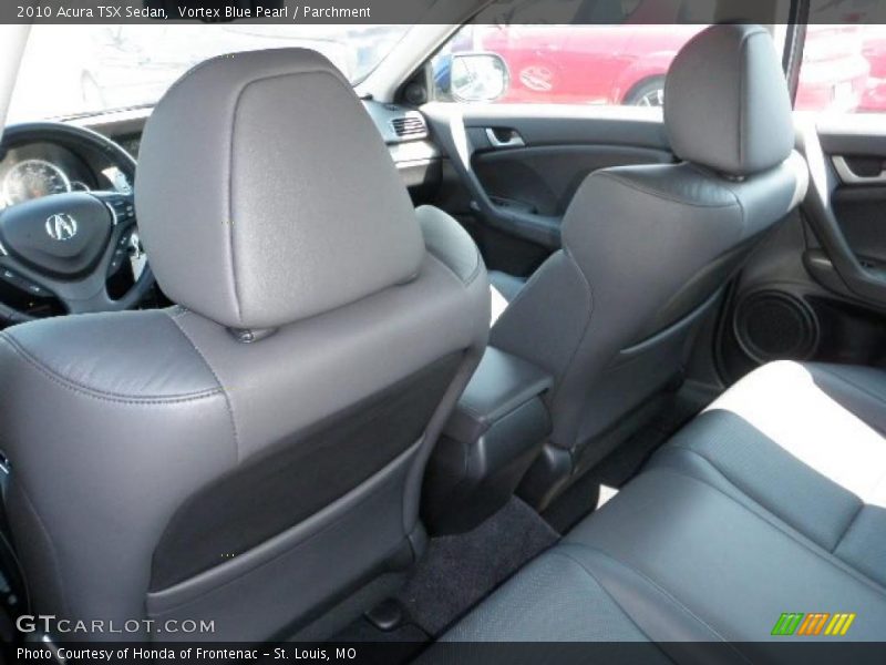 Vortex Blue Pearl / Parchment 2010 Acura TSX Sedan