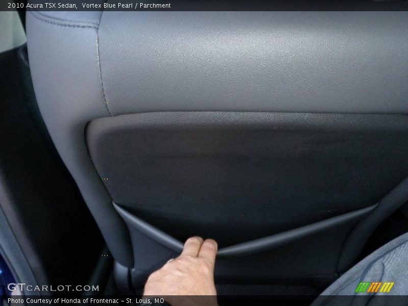 Vortex Blue Pearl / Parchment 2010 Acura TSX Sedan