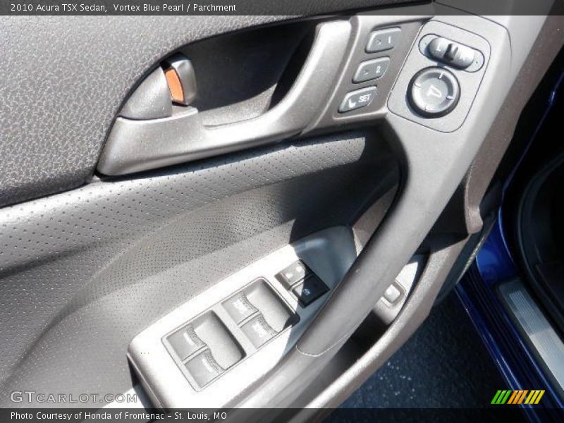 Vortex Blue Pearl / Parchment 2010 Acura TSX Sedan