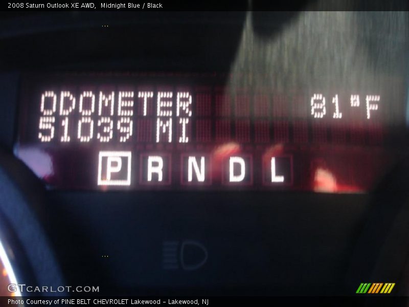 Midnight Blue / Black 2008 Saturn Outlook XE AWD