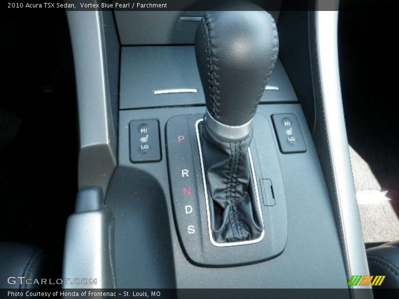 Vortex Blue Pearl / Parchment 2010 Acura TSX Sedan