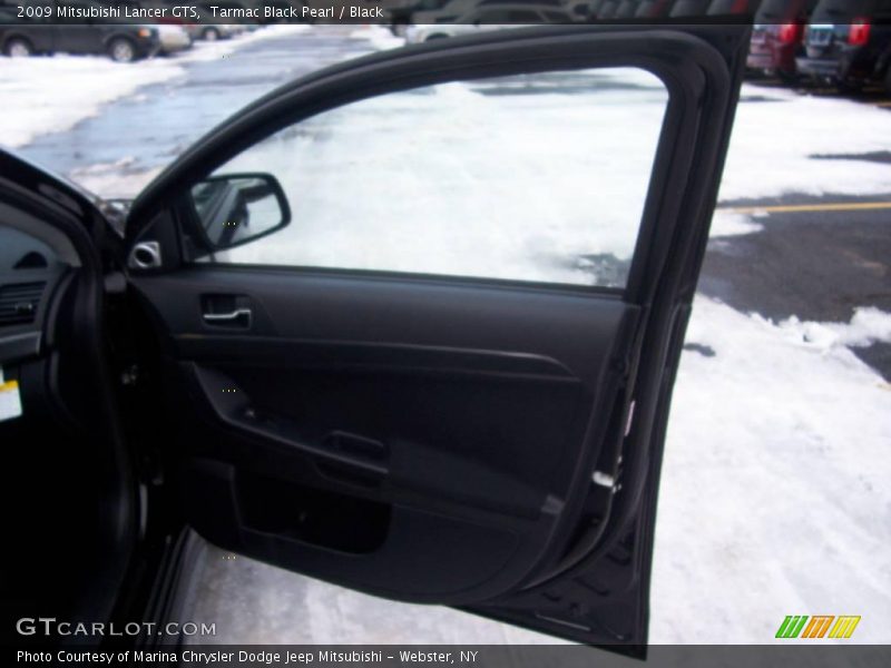 Tarmac Black Pearl / Black 2009 Mitsubishi Lancer GTS