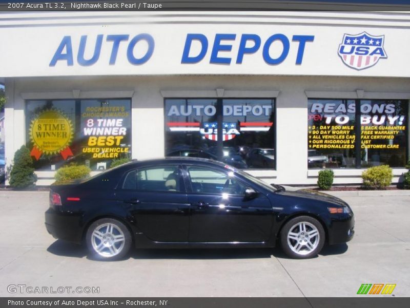 Nighthawk Black Pearl / Taupe 2007 Acura TL 3.2