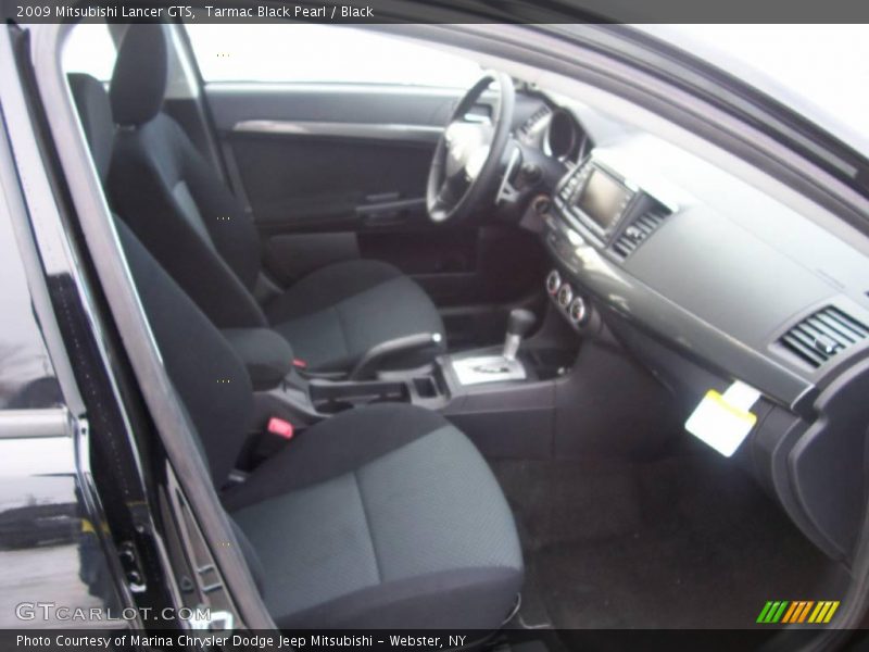 Tarmac Black Pearl / Black 2009 Mitsubishi Lancer GTS