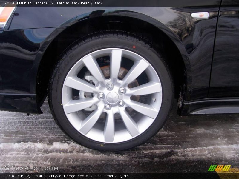 Tarmac Black Pearl / Black 2009 Mitsubishi Lancer GTS