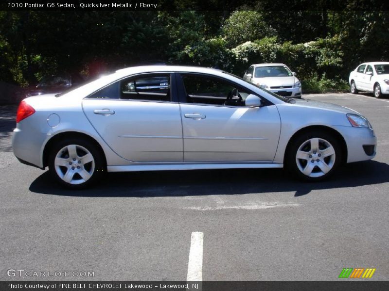 Quicksilver Metallic / Ebony 2010 Pontiac G6 Sedan