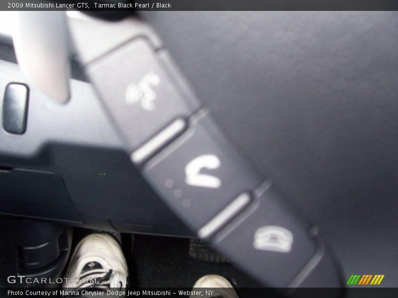 Tarmac Black Pearl / Black 2009 Mitsubishi Lancer GTS