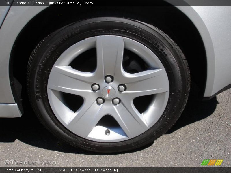 Quicksilver Metallic / Ebony 2010 Pontiac G6 Sedan