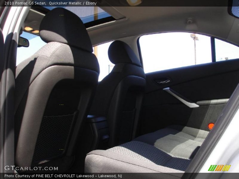 Quicksilver Metallic / Ebony 2010 Pontiac G6 Sedan