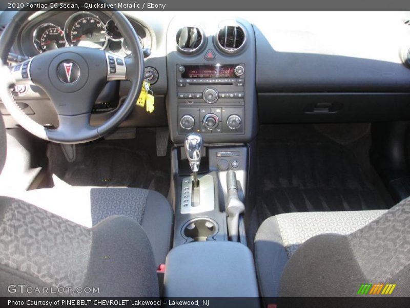 Quicksilver Metallic / Ebony 2010 Pontiac G6 Sedan