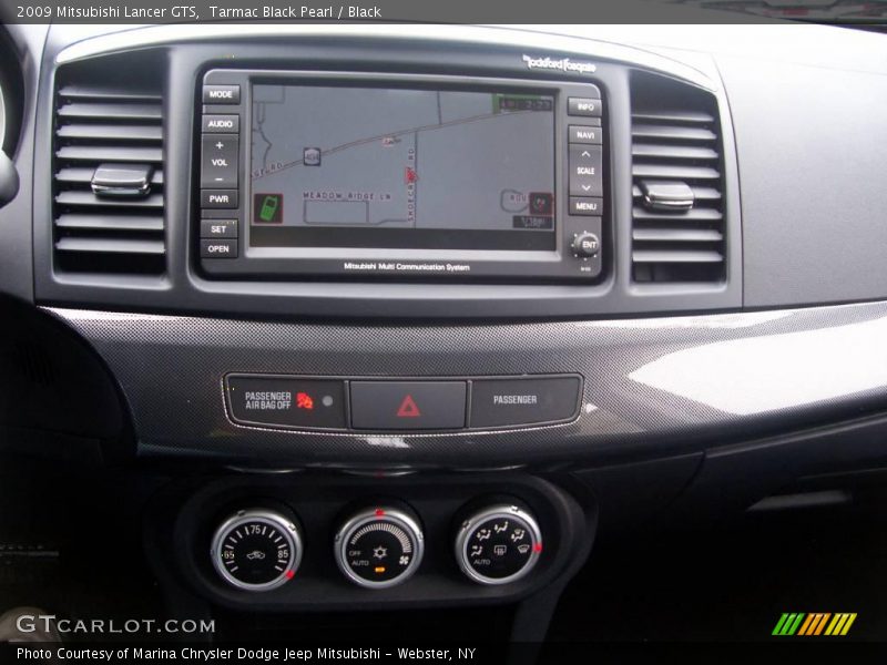 Tarmac Black Pearl / Black 2009 Mitsubishi Lancer GTS