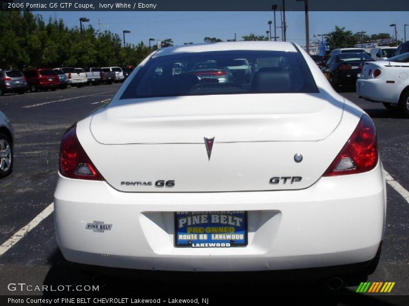 Ivory White / Ebony 2006 Pontiac G6 GTP Coupe