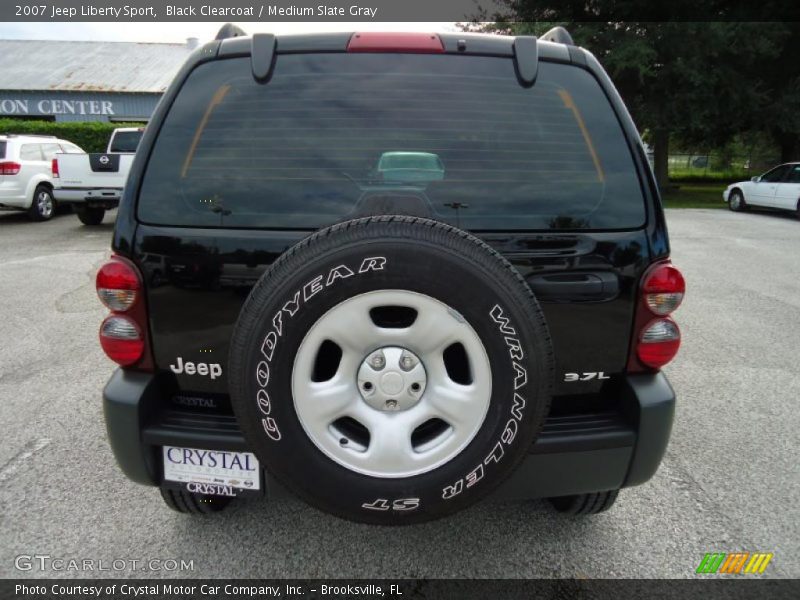 Black Clearcoat / Medium Slate Gray 2007 Jeep Liberty Sport