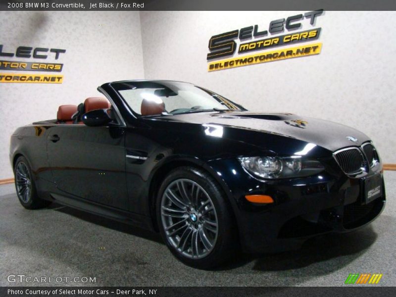 Jet Black / Fox Red 2008 BMW M3 Convertible