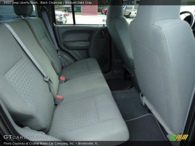 Black Clearcoat / Medium Slate Gray 2007 Jeep Liberty Sport