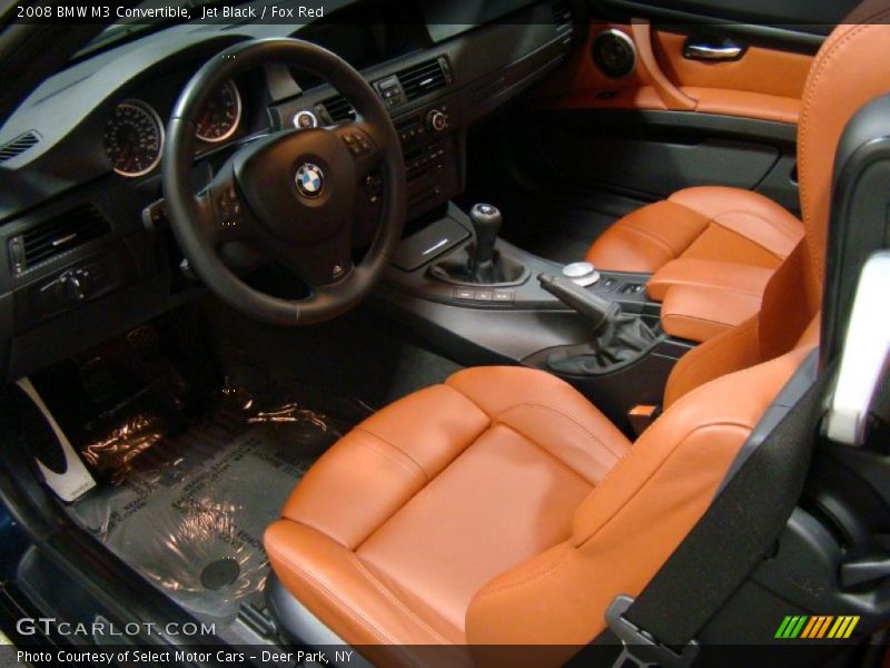 Jet Black / Fox Red 2008 BMW M3 Convertible